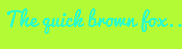 Image with Font Color 2AFFC7 and Background Color B2FB35
